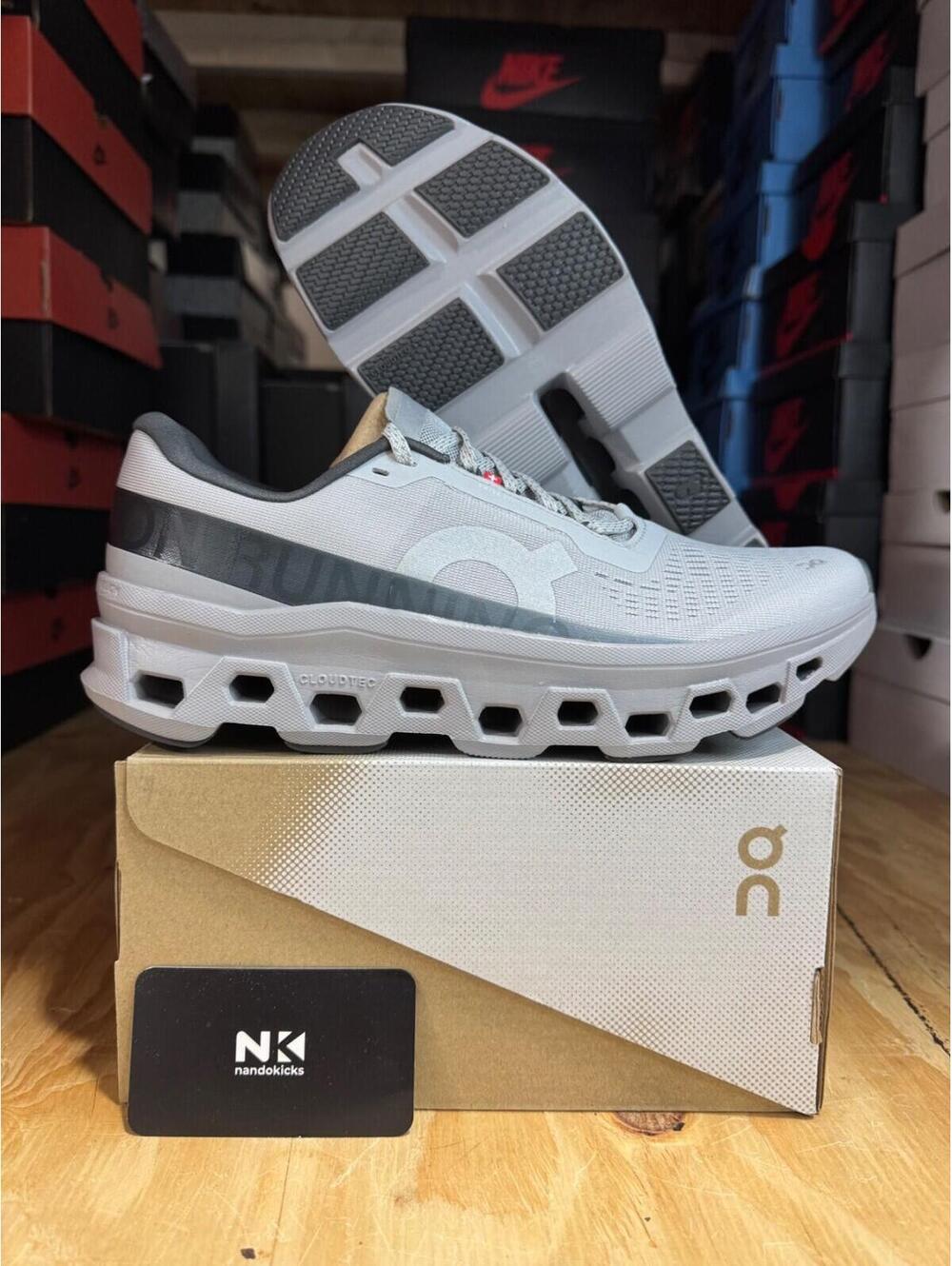 ON Running Cloudmonster 1 'Glacier Alloy' 3MF30741536 BRAND NEW MENS SIZE 9.5